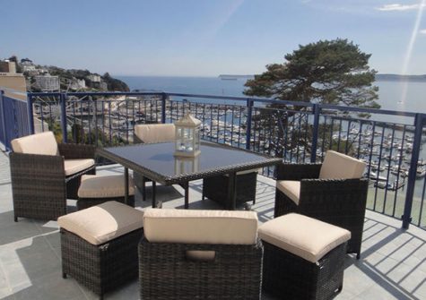 Enjoy fantastic views from the balcony @ The Bosuns Chair, Torquay