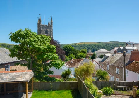 The view from bedroom #3 at 1 Cobbs Well, Fowey