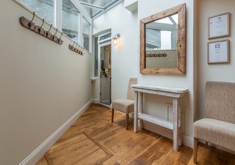 The hallway at 1 Cranfield, Polzeath