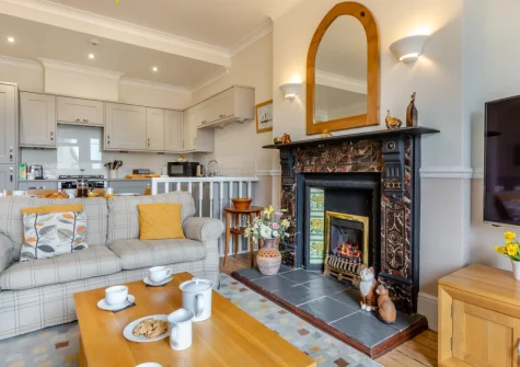 The living area at 1 Dolphin Court, Woolacombe