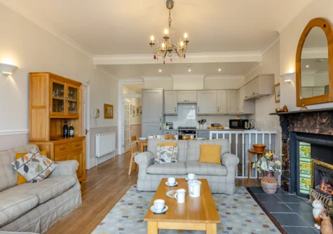 The living area at 1 Dolphin Court, Woolacombe