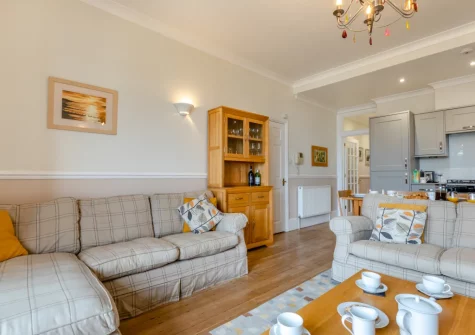 The living area at 1 Dolphin Court, Woolacombe