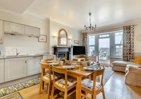The kitchen & dining area at 1 Dolphin Court, Woolacombe