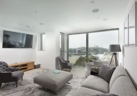 The third floor living area at 1 Island Reach, Newquay