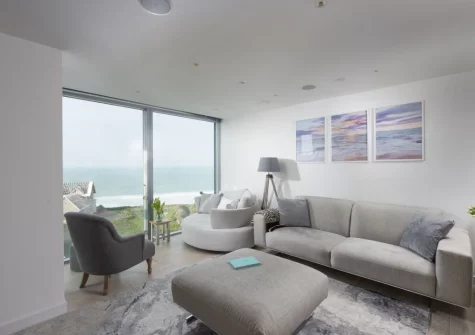 The third floor living area at 1 Island Reach, Newquay