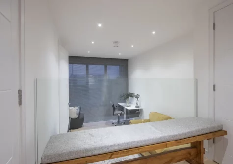 The entrance area leads to the cozy snug at 1 Island Reach, Newquay