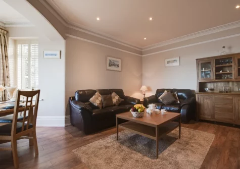 The living area at 1 Pentyre House, Padstow