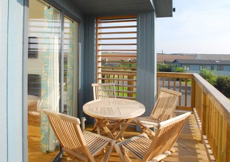 The decked patio @ 1 Salcombe Retreat, Salcombe