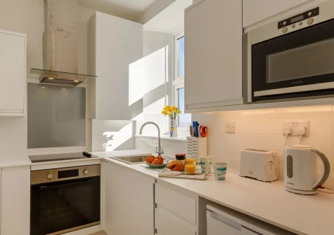 The kitchen at 1 Seabirds House, St Ives
