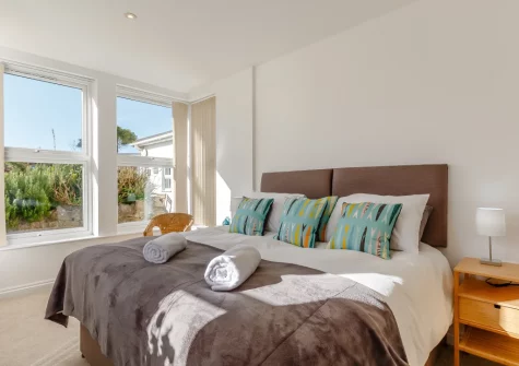 Bedroom #1 at 1 Seabirds House, St Ives