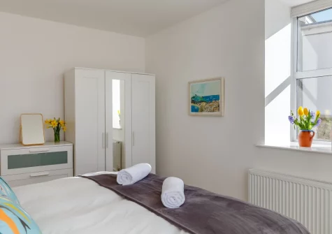 Bedroom #1 at 1 Seabirds House, St Ives