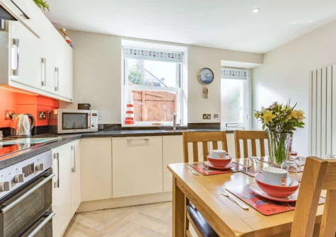The kitchen & dining area at 1 Seascape, Westward Ho!
