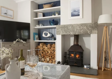 The living area at 1 The Cottages, Ludgvan