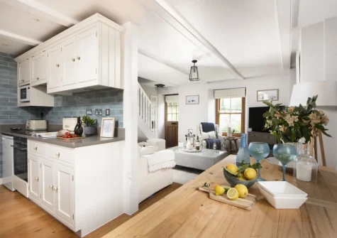 The kitchen & dining area at 1 The Cottages, Ludgvan