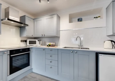 The kitchen at 1 West Quay, Looe