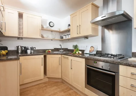 The kitchen at 10 Bredon Court, Newquay
