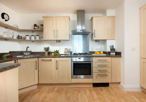 The kitchen at 10 Bredon Court, Newquay