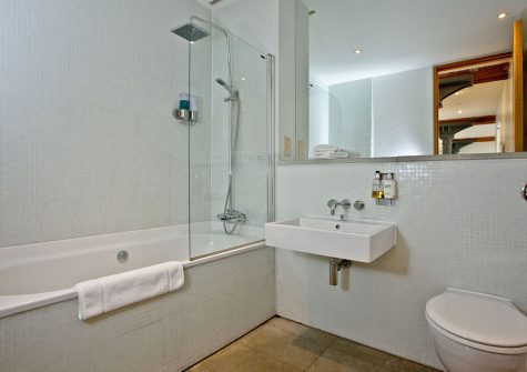 The bathroom at 10 Clarence, Royal William Yard, Plymouth