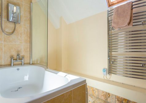 The bathroom at 10 Jubilee Court, Lynton