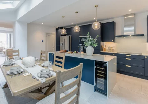The kitchen & dining area at 10 Park Avenue, St Ives