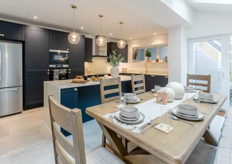 The kitchen & dining area at 10 Park Avenue, St Ives