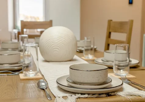 The dining area at 10 Park Avenue, St Ives