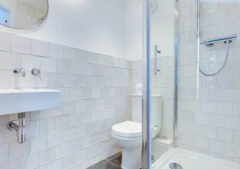 Bedroom #1 en-suite shower room at 10 Porthmeor Square, St Ives
