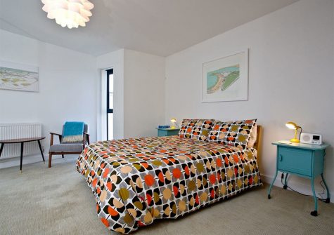 The bedroom at 10 Seaquest, Newquay