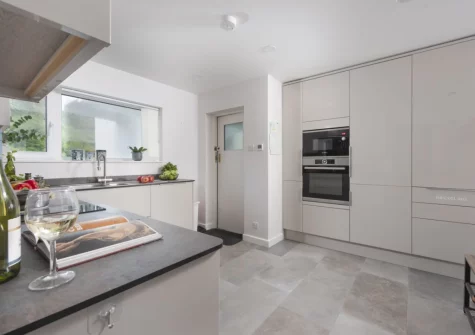 The kitchen at 10 The Valley, Porthcurno