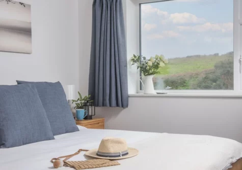 Bedroom #1 at 10 The Valley, Porthcurno