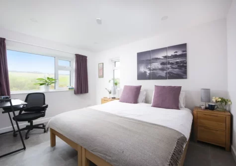 Bedroom #2 at 10 The Valley, Porthcurno