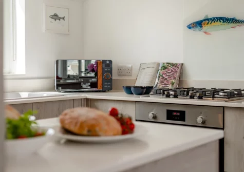 The kitchen at 10 The Watermark, Newquay