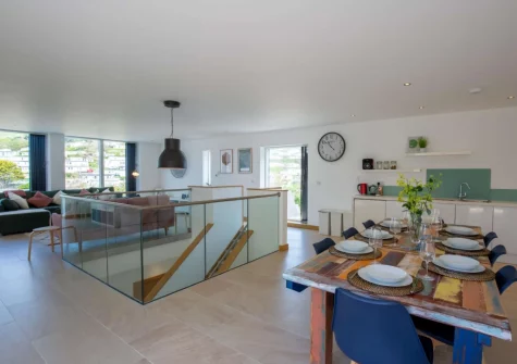 The living, dining area & kitchen at 11 Beachdown, Challaborough