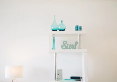 The living area at 11 Ocean Gate, Newquay