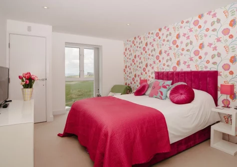 The bedroom at 11 Ocean Gate, Newquay