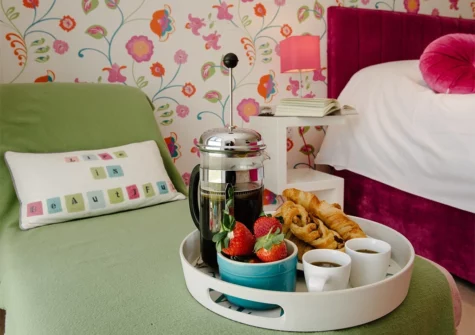 The bedroom at 11 Ocean Gate, Newquay