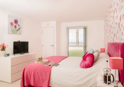 The bedroom at 11 Ocean Gate, Newquay