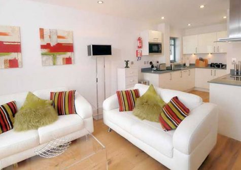 The living area @ 11 Ocean Point, Saunton