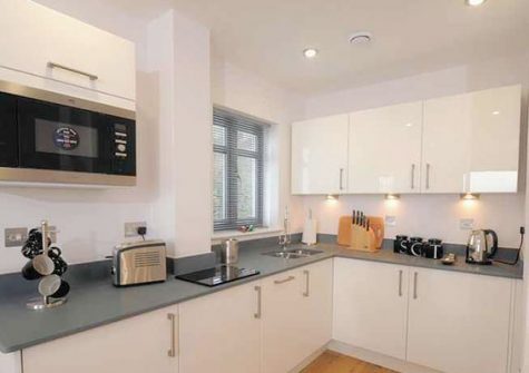 The kitchen @ 11 Ocean Point, Saunton