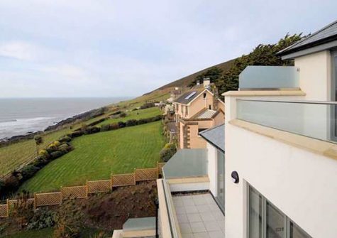 Sea views from the balcony @ 11 Ocean Point, Saunton