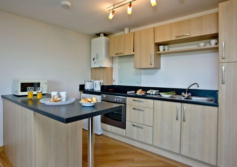 The kitchen at 11 Red Rock, Dawlish Warren