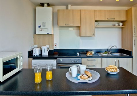 The kitchen at 11 Red Rock, Dawlish Warren