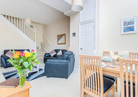 The dining area at 11 Seaford Sands, Paignton