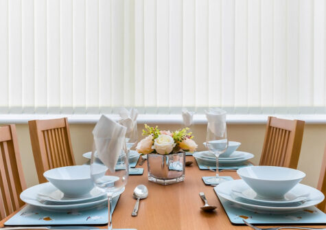 The dining area at 11 Seaford Sands, Paignton