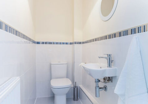 The shower room at 11 Seaford Sands, Paignton