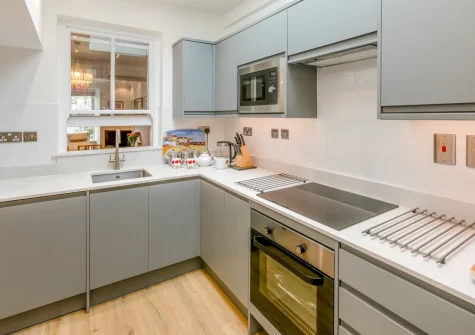 The kitchen at 11 Trenwith Terrace, St Ives