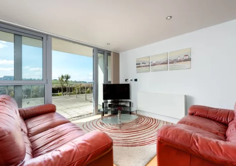 The living area at 11 Zinc, Newquay