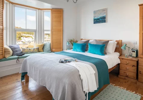 Bedroom #1 at 12 Bay View, Porthleven