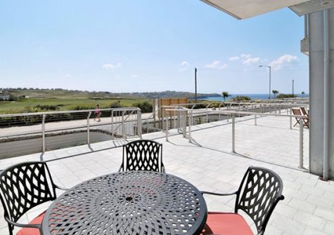 The terrace @ 12 Zinc with views across the Atlantic Coast