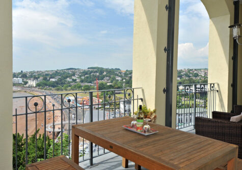 The balcony at 15 Astor House, Torquay